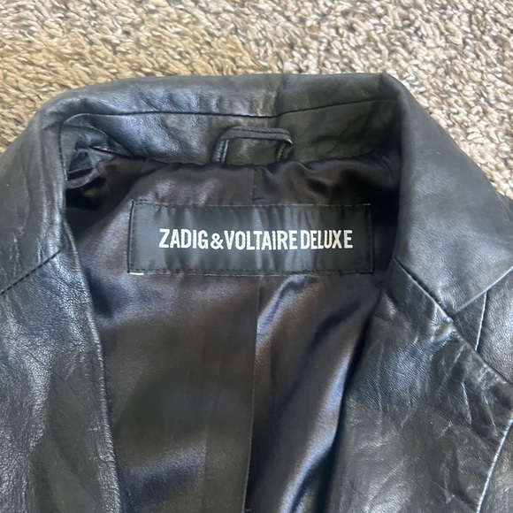 Zadig & Voltaire Lambskin Silk Blazer - Picture 6 of 7